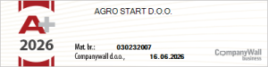 Agrostart d.o.o. - bonitet